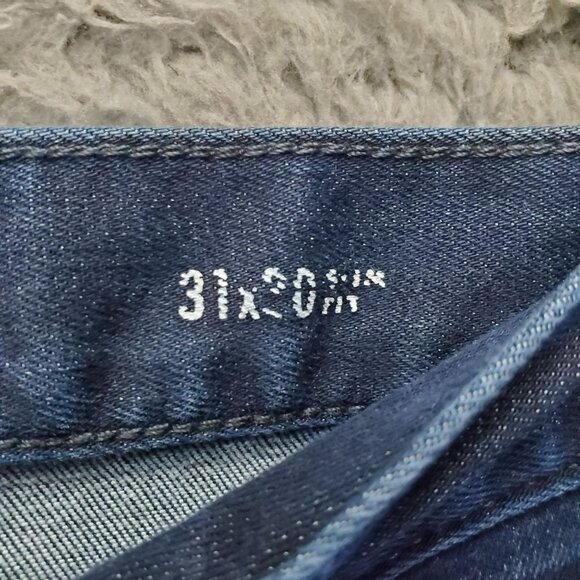 Banana Republic Jeans Mens 31x30 Blue Traveler Slim Fit Stretch Denim *Read* - Picture 3 of 13